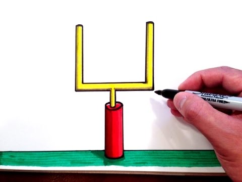 480x360 How To Draw A Football Field Goal