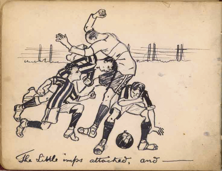 736x566 Bracken Drawing About A Football Game Page 41