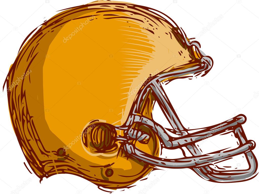 1023x767 American Football Helmet Drawing Stock Vector Patrimonio