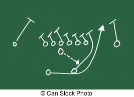 267x194 A Football Play On A Chalkboard Stock Illustrations. 87 A Football