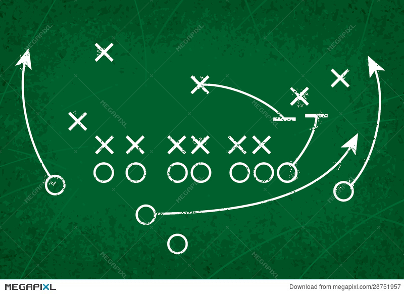 800x582 Football Strategy Play Illustration 28751957