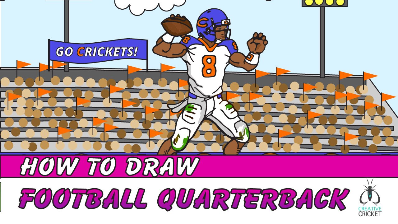 1280x720 How To Draw A Football Player Quarterback
