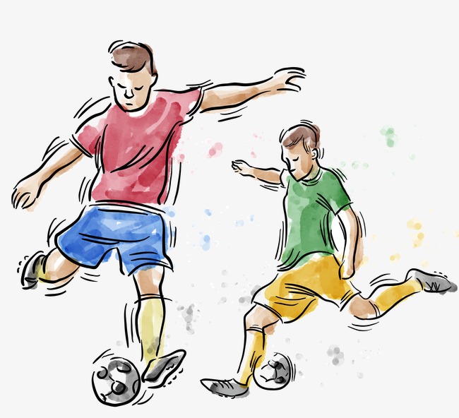 650x592 Vector Drawing Footballer, Vector, Watercolor, Soccer Player Png