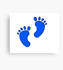 210x230 Baby Footprints Drawing Canvas Prints Redbubble