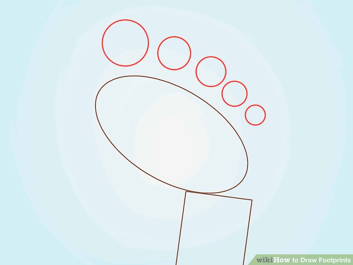 728x546 How To Draw Footprints 11 Steps (With Pictures)