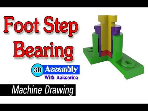 480x360 Machine Drawing Foot Steps Bearing Parts Introduce Amp Its Assembly