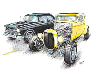 300x236 32 Ford Drawings Fine Art America