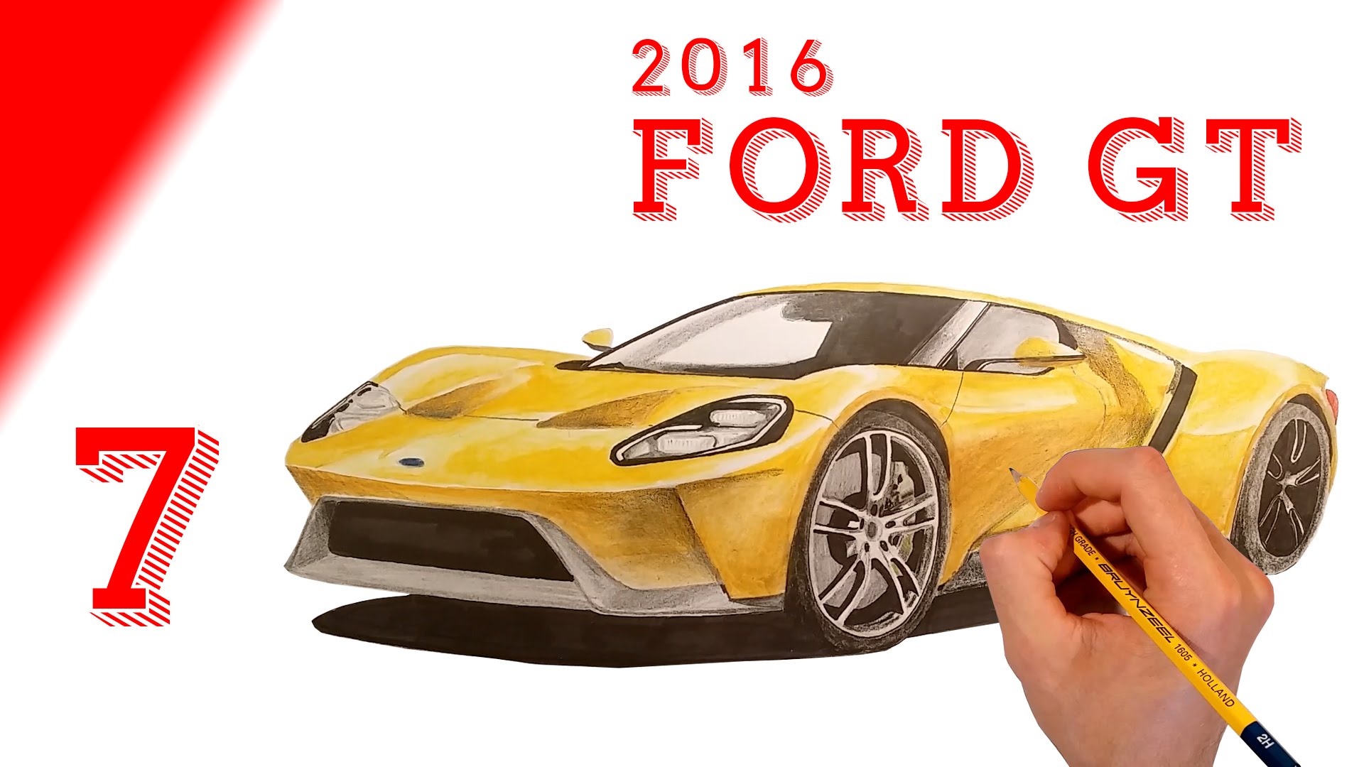 1920x1080 Drawing 2016 Ford Gt