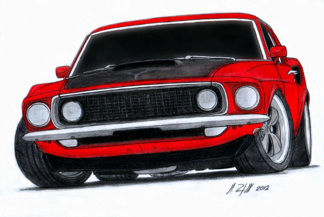 Ford Mustang Drawing at GetDrawings | Free download