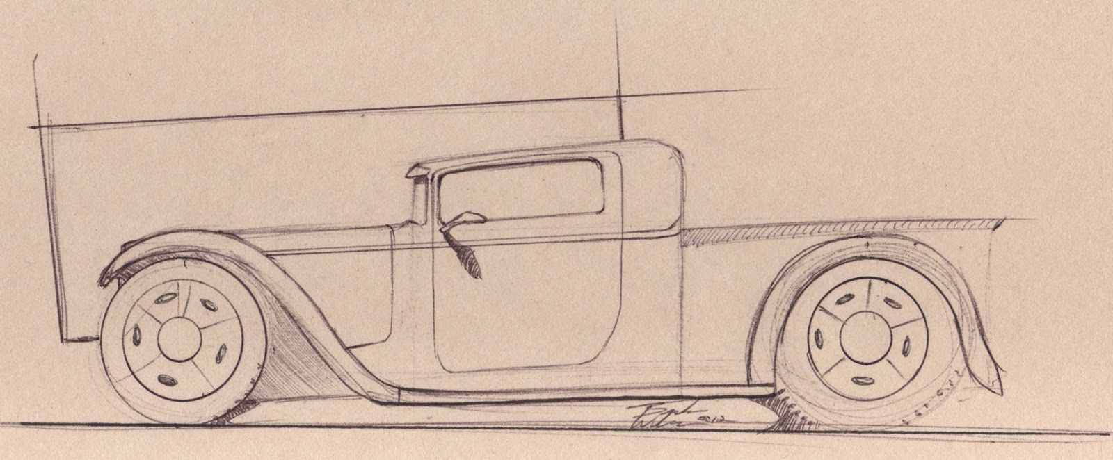 1600x662 Wilson Design 1932 Ford Truck