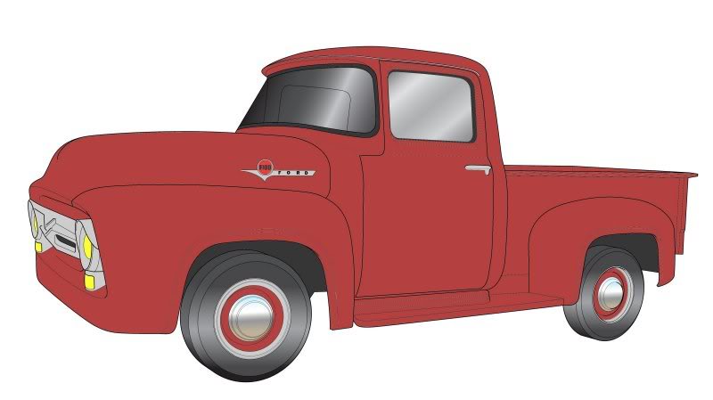 800x449 Old Ford Truck Drawing