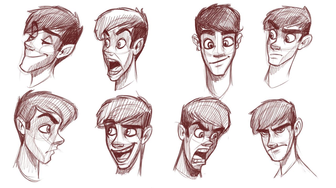 1280x718 How To Draw Heads Of Slim Characters Art References