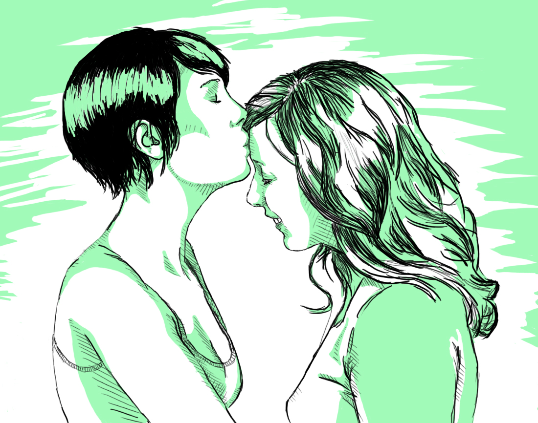 1100x866 Kiss The Forehead By Thekart