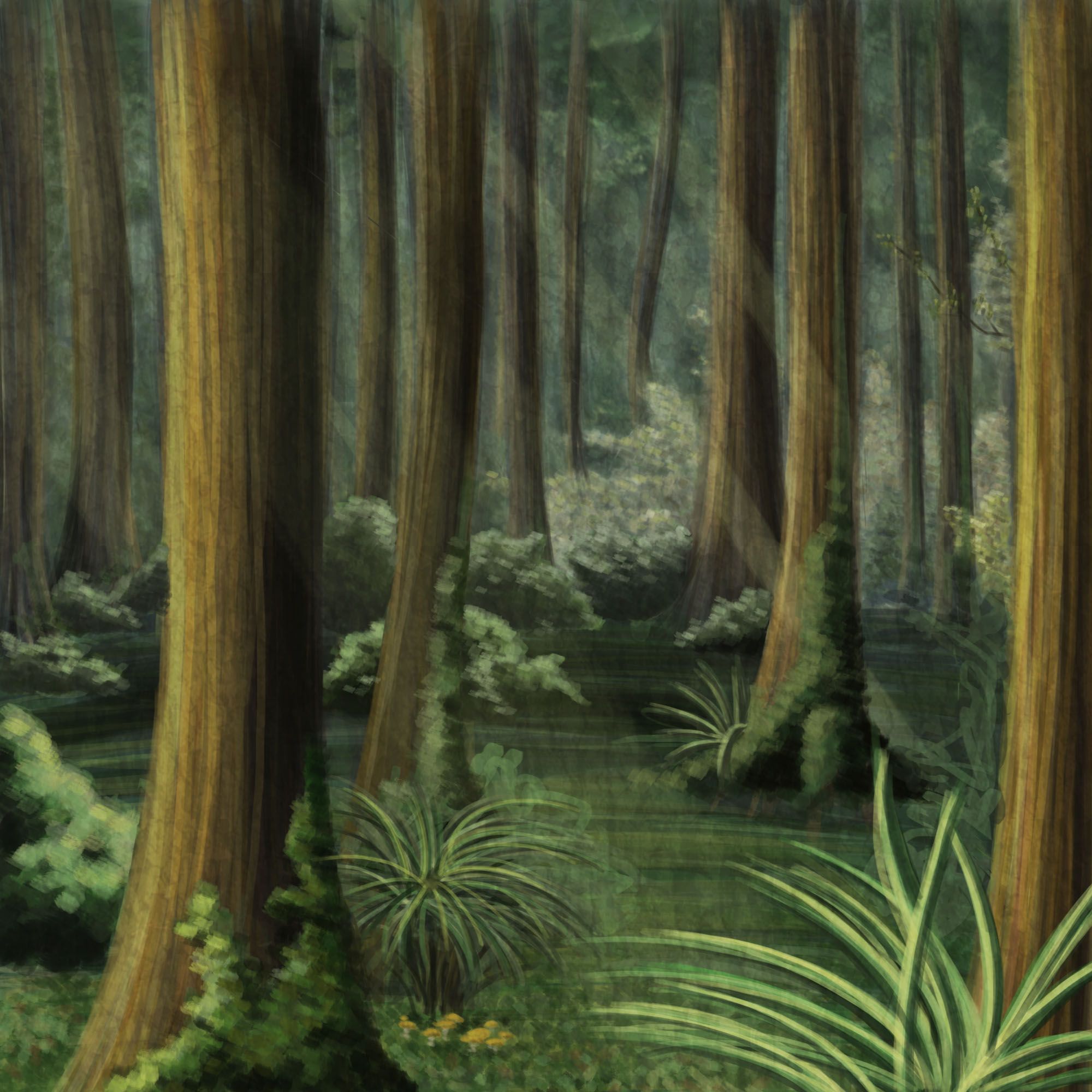 2000x2000 Jungle Background Drawing