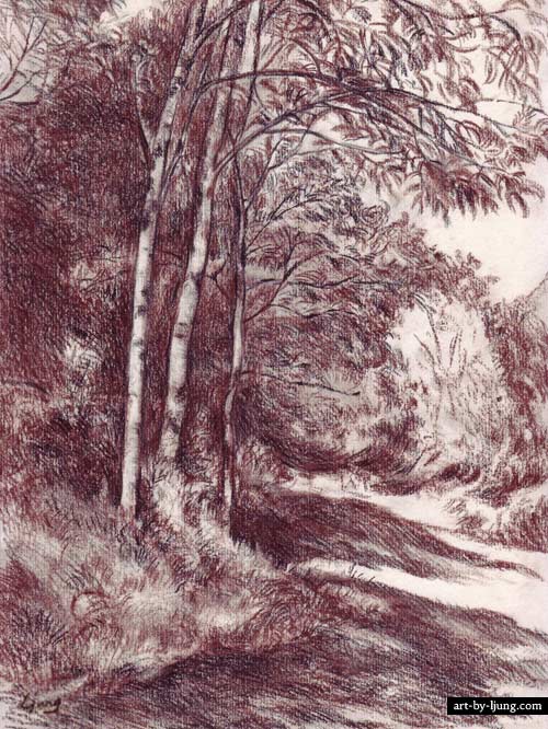 500x666 Pencil Drawings Of Landscapes By The Artist Ljung