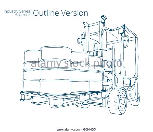 624x540 Fork Truck Drawing Stock Photos Amp Fork Truck Drawing Stock Images