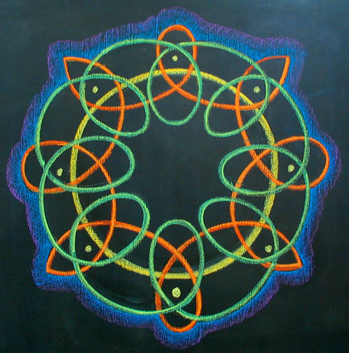 500x506 Waldorf ~ 4th Grade ~ Form Drawing ~ Eight Division Triple Weaving