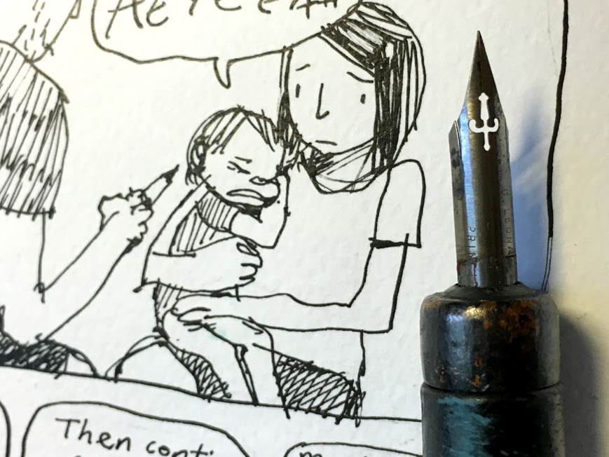 869x652 Review Vintage Fountain Pens. Are They Suitable For Drawing