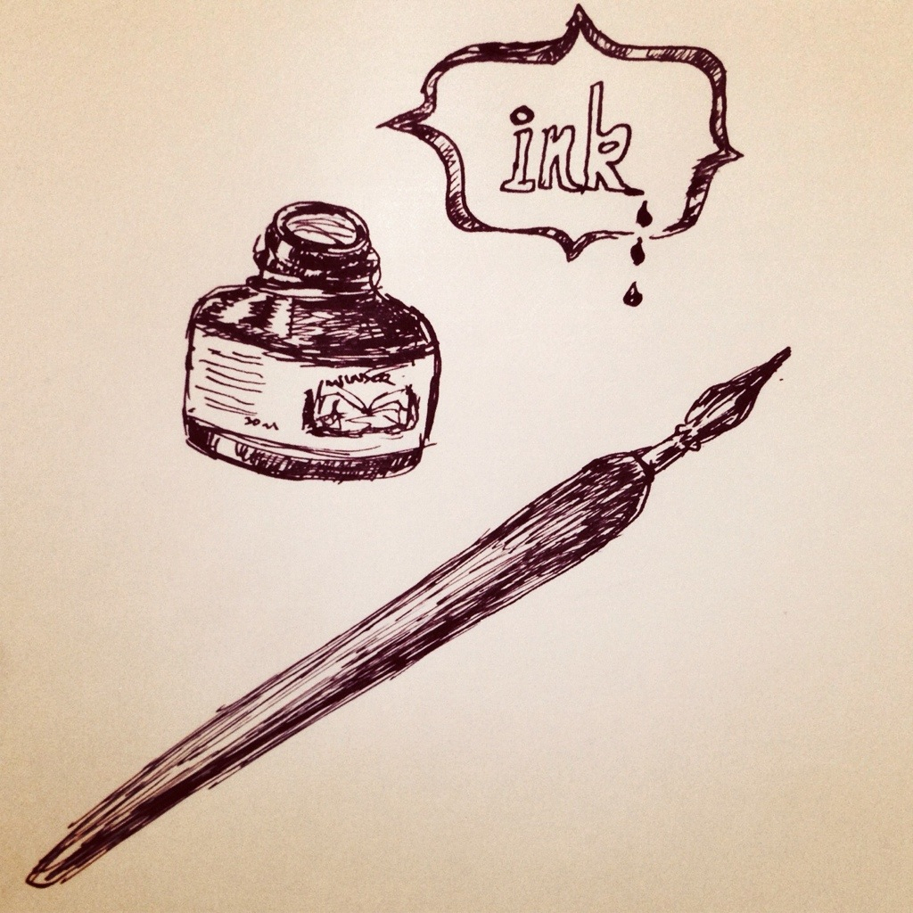 1024x1024 Simple Pen Drawing It Begins With A Simple Fountain Pen What I
