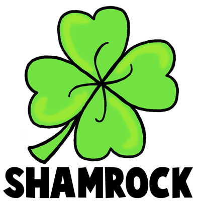 400x400 How To Draw A Four Leaf Clover Or Shamrocks For Saint Patricks Day