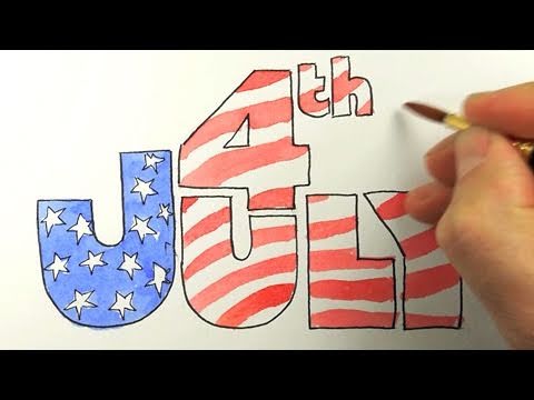 480x360 How To Draw The 4th Of July!