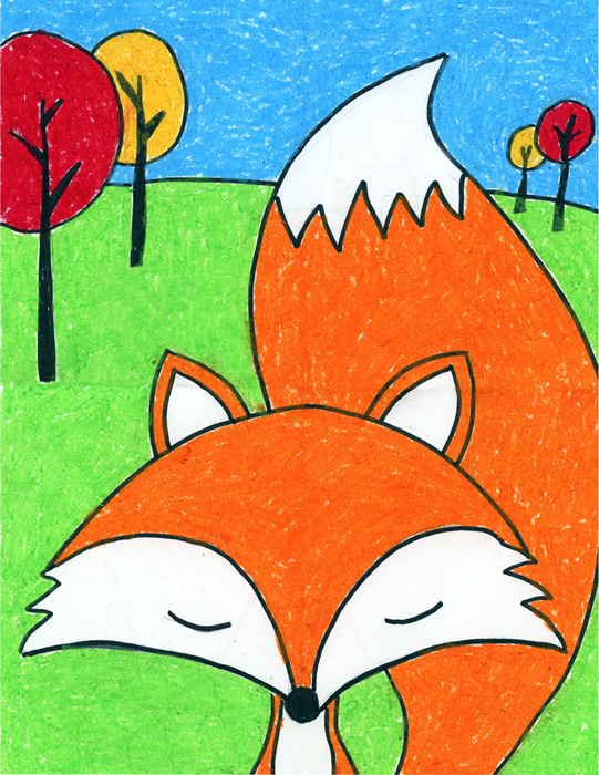 541x700 Cartoon Fox