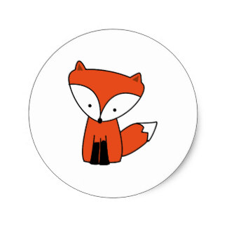 324x324 Cute Red Fox Drawing Gifts On Zazzle Little Foxes