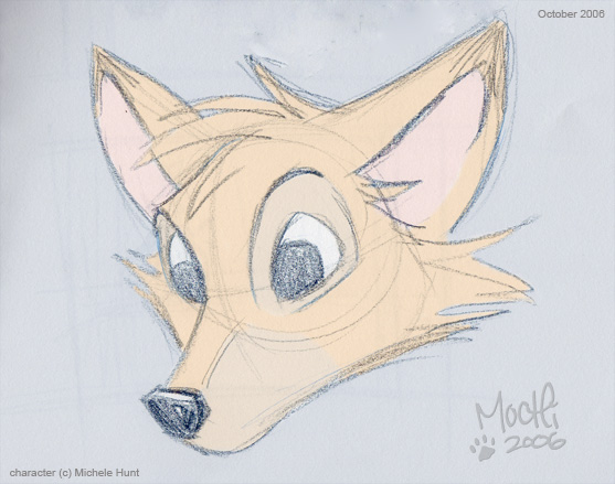557x439 Fox Head Sketch By Mochiroo