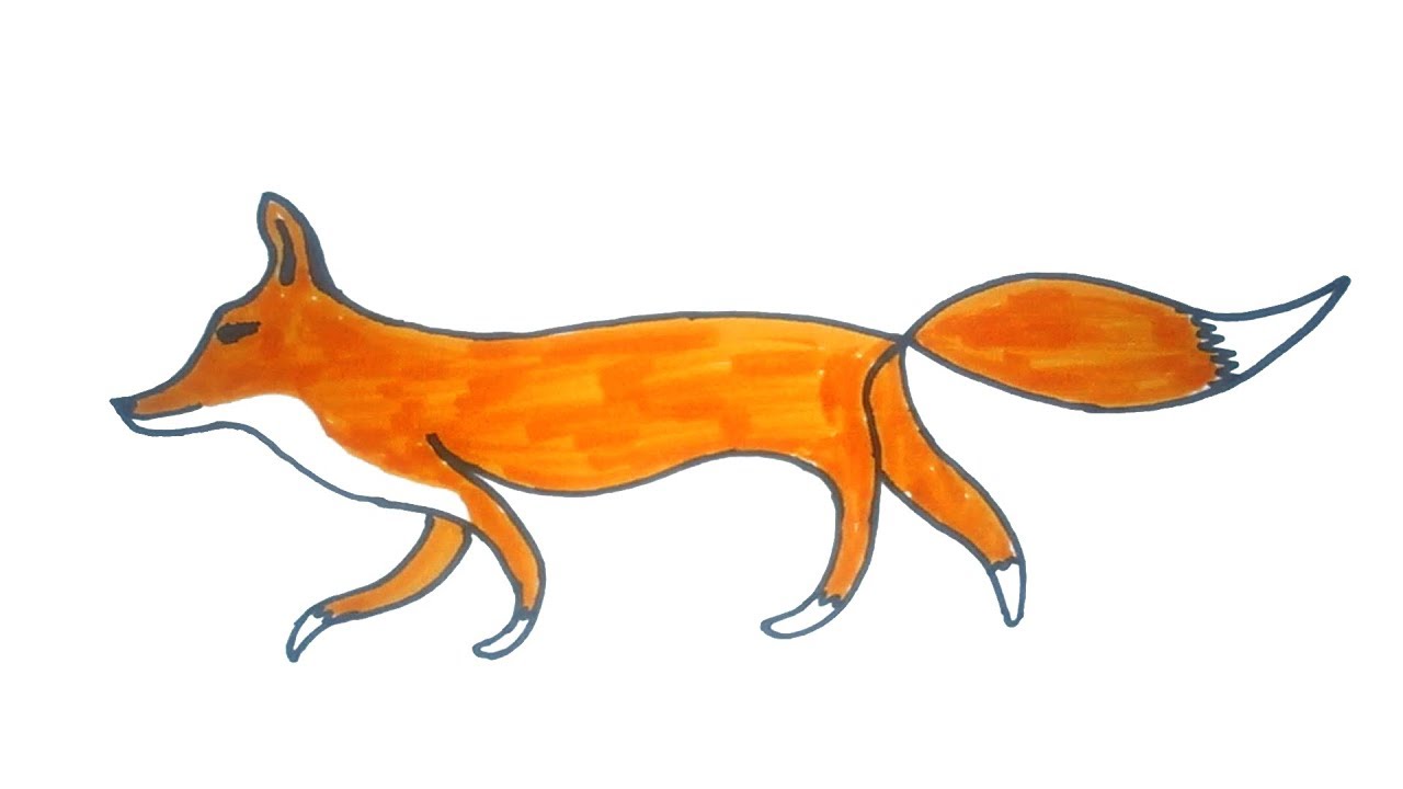 1280x720 Fox Drawing How To Draw A Easy Fox Easy Step By Step Drawing
