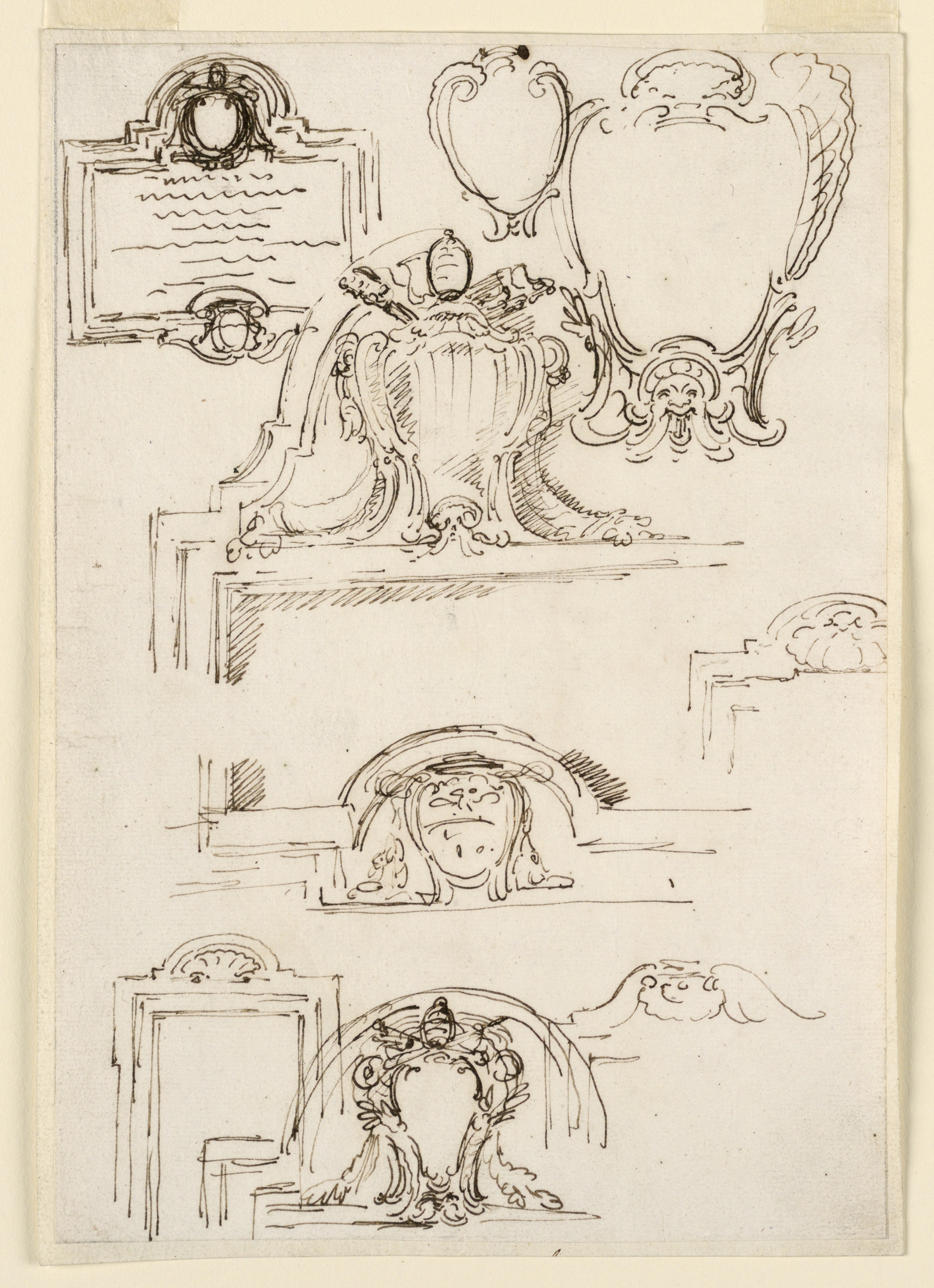 2491x3434 Filedrawing, Nine Sketches For Tablet Frames, (Ch