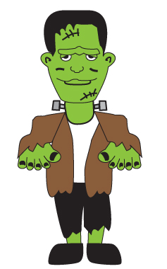 237x380 E Wanda's How To Draw A Cartoon Frankenstein