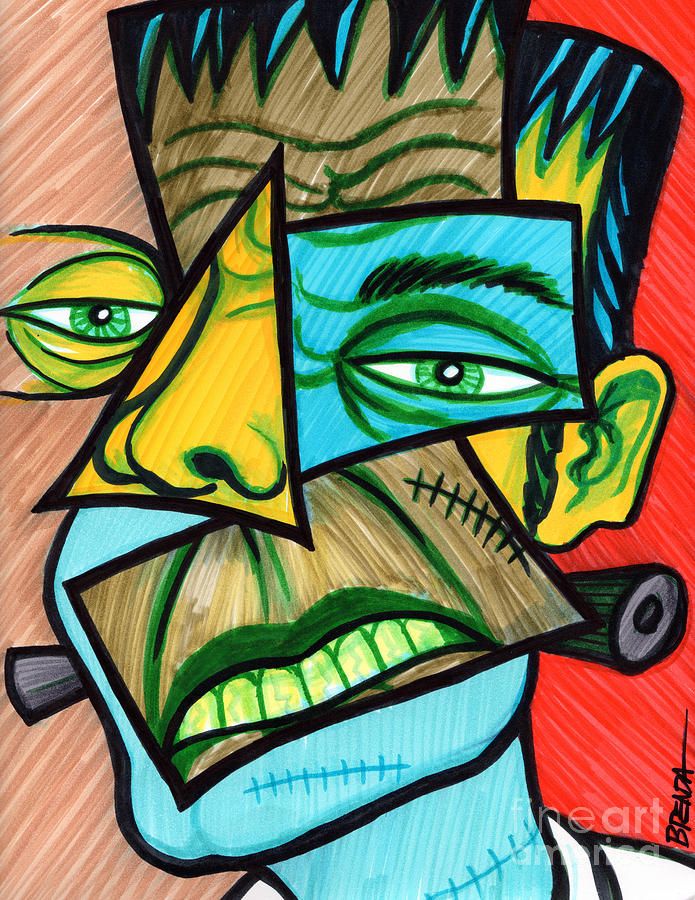 695x900 Image Result Frankenstein Abstract Drawing Art