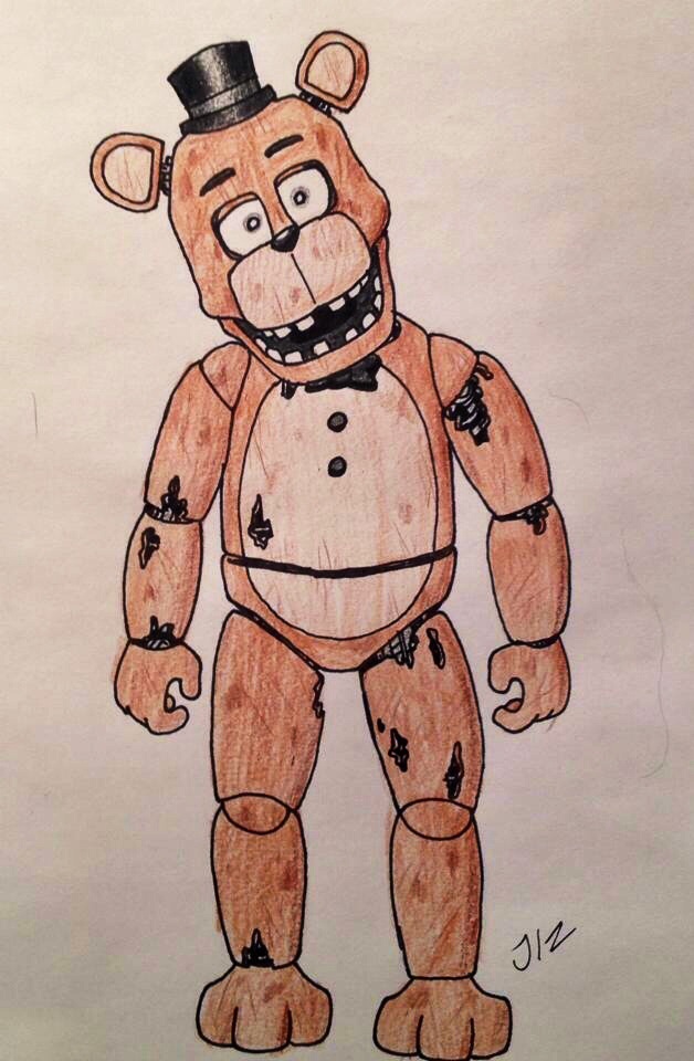 628x960 Drawing Of Freddy Fazbear By Snuffles101