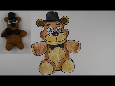 480x360 Plush Freddy Fazbear Play Doh Stop Motionampeasy Drawing How