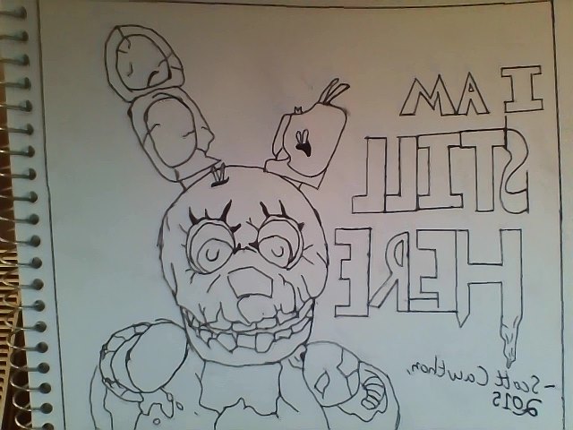 640x480 Springtrap Drawing B By Freddy Fazbear 1
