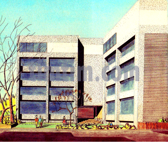 545x463 Free Drawing Of Office Building From The Category Computers