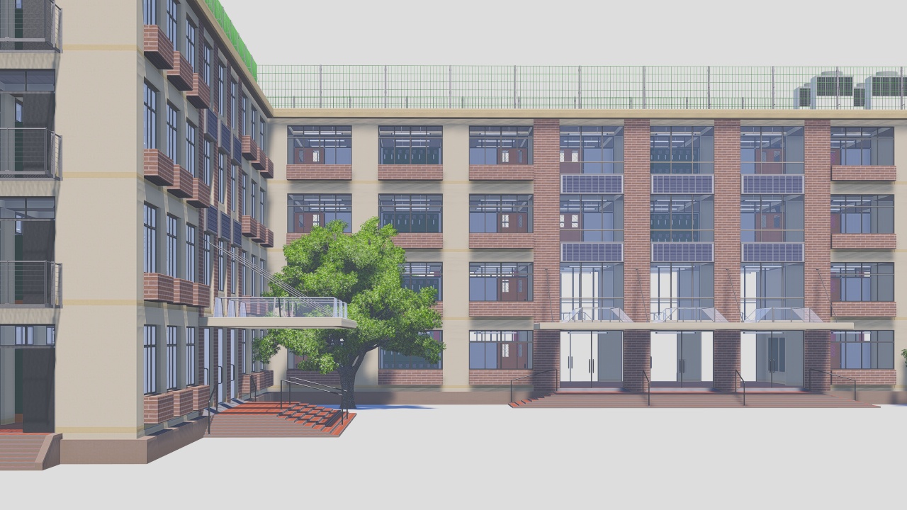 1280x720 Manga School Building Drawings