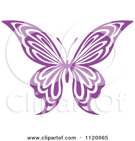 450x470 Butterfly Drawings Clipart Of A Purple Butterfly