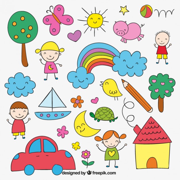 626x626 Children's Drawing Vector Free Download