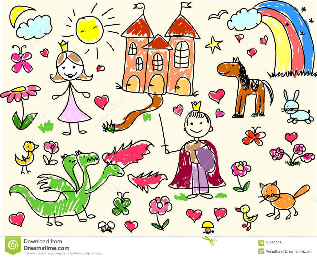 1300x1060 Children S Drawings Vector 21863886.jpg Kids