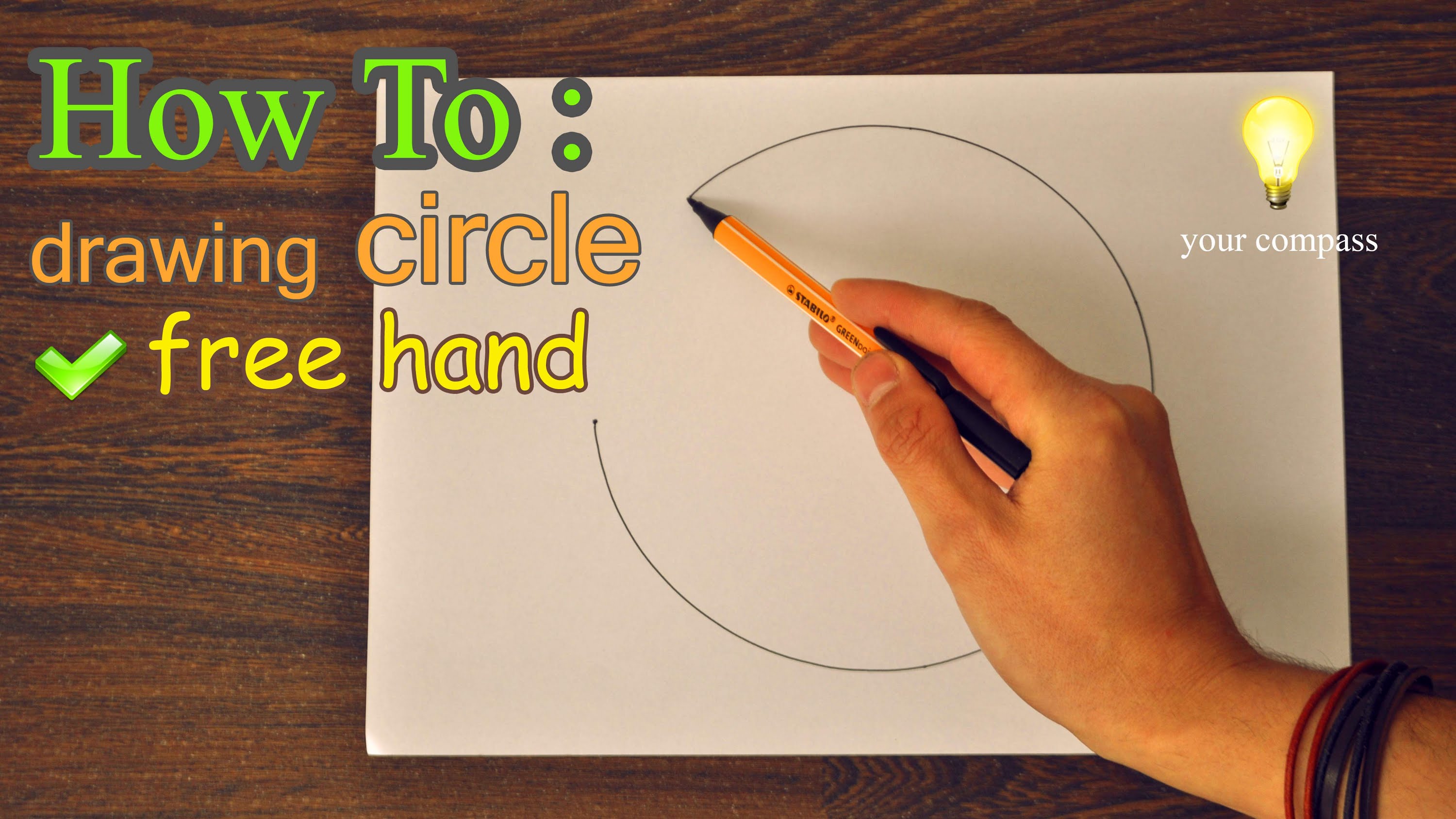 3000x1688 How To Draw Freehand A Perfect Circle Tutorial