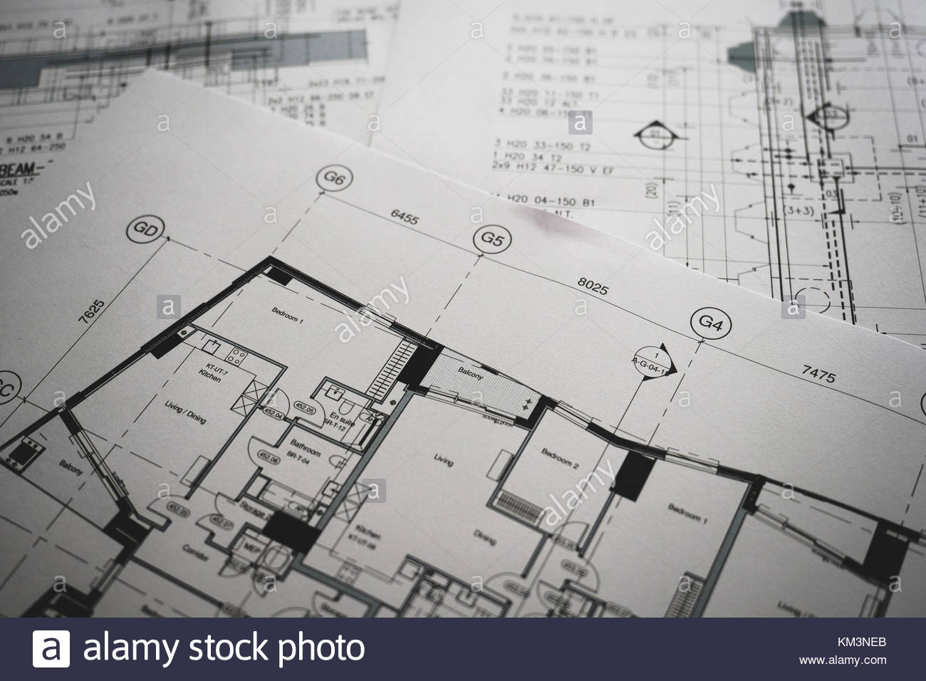 1300x956 Detail View Of Architectural And Structural Construction Drawings