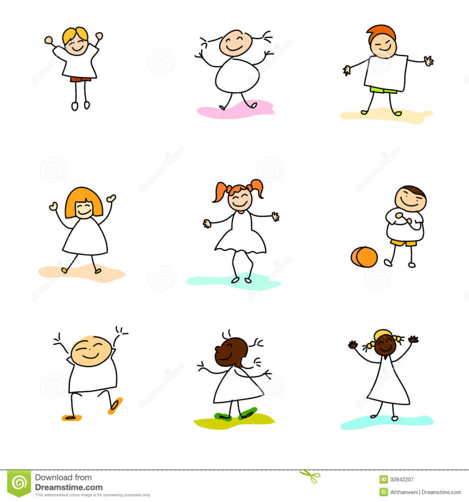958x1024 Free Download Drawing For Children Hand Drawing Happy Kids Royalty