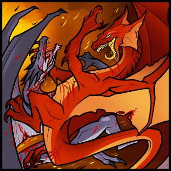 350x350 How To Draw Dragons Fighting, Dragons Fighting, Step By Step