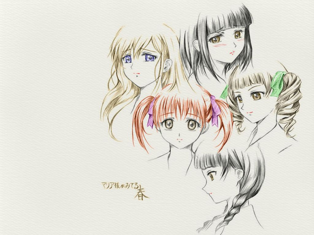 1024x768 Free Anime Drawing Anime Drawings Free Anime Drawing Wallpaper