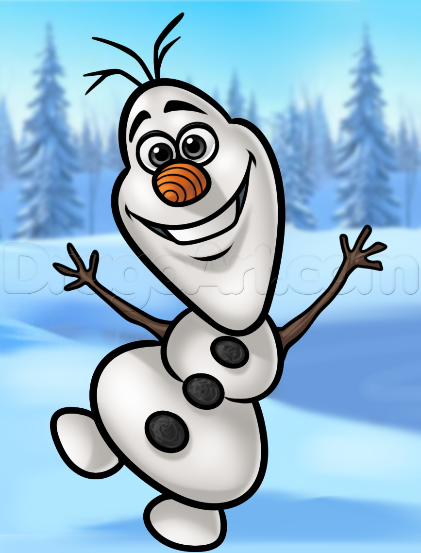 867x1139 How To Draw Olaf, Step By Step, Disney Characters, Cartoons, Draw