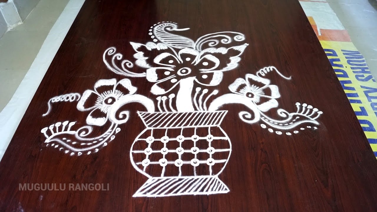 1280x720 Rangoli Free Hand Best Free Hand Rangoli Designs Free Hand