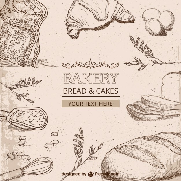 626x626 Bakery Drawings Vector Free Download