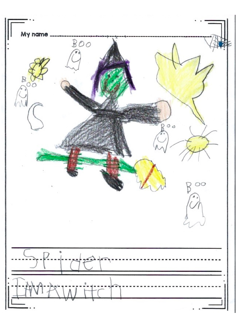 768x1024 Halloween Witch Directed Drawing Activity For Kindergarten