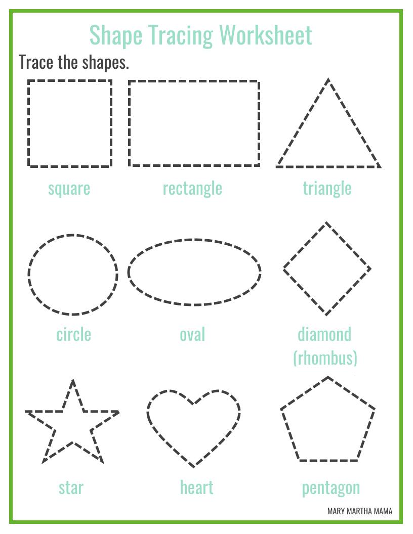 816x1056 Shapes Worksheets For Preschool [Free Printables] Mary Martha Mama